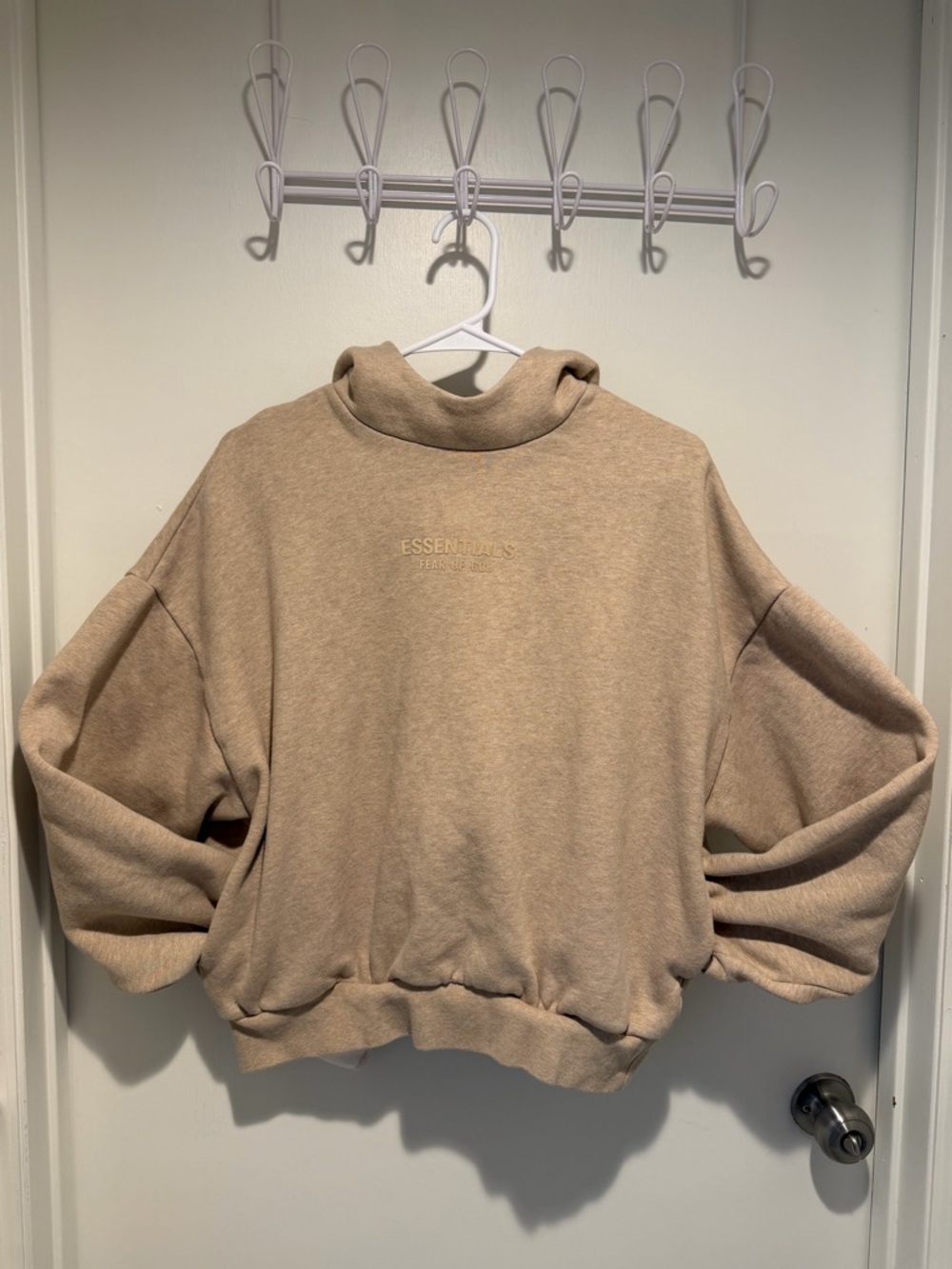 Fear of God Oversized Funnel Neck Sweater - Beige